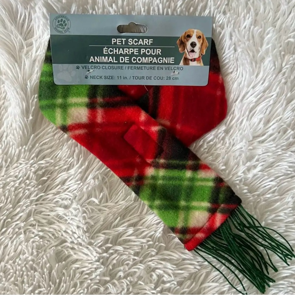 🐶 Greenbrier Kennel Club Holiday Velcro Closure 11” Pet Scarf